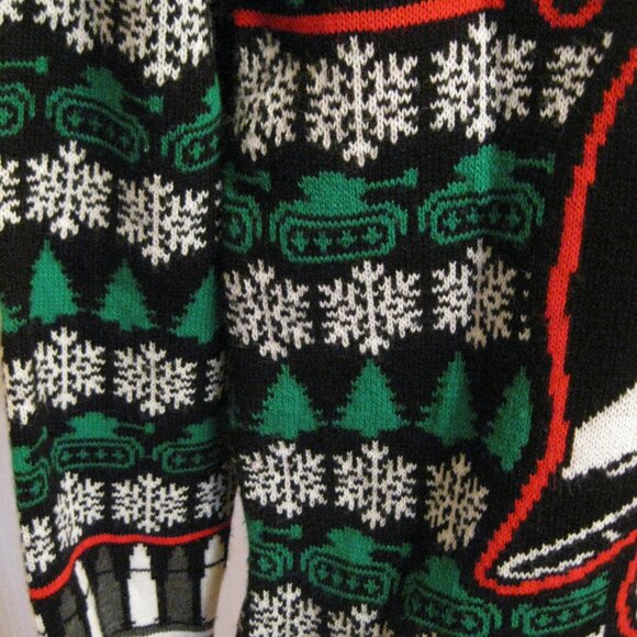 HTF Sabaton The Great Christmas Bullets Snowflakes Tanks Band Ugly Sweater - Picture 4 of 12